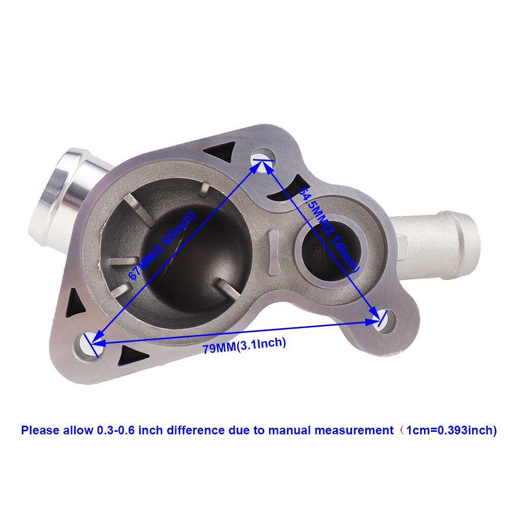11537512733 Upgrade Aluminum Engine Cooling Thermostat Housing Cover Auto Engine Coolant Water Flange For Mini Cooper 2002