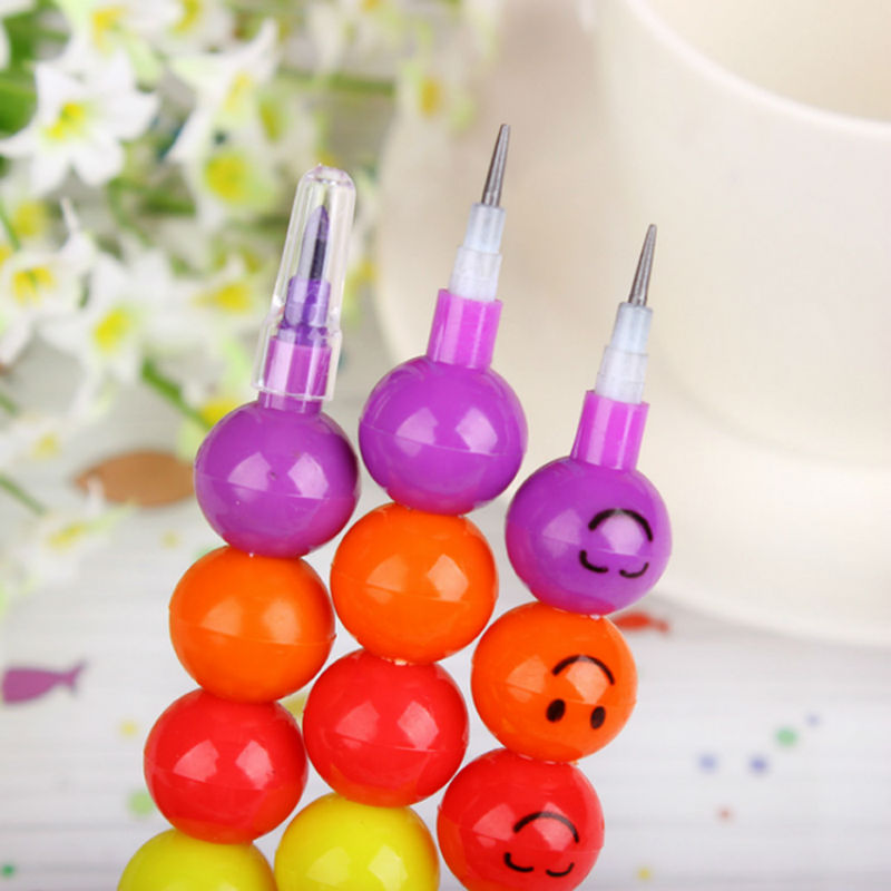 20PCS/SET cartoon smiley face pencil style style sugar gourd HB pencil school supplies good student award