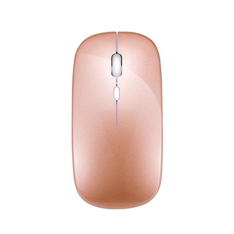 2.4 ghz:n langaton bluetooth-hiiri, ladattava, hiljainen, ergonominen, kaksoismalli, minikokoinen kannettava, dpi:llä säädettävä näppäimistö: Oranssi