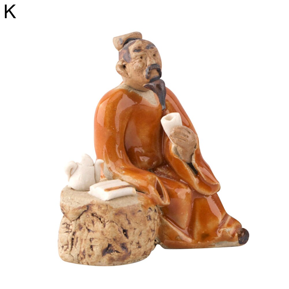 Keramiske pavilloner/kinesiske figurer model figur miniaturer diy bonsai aquascape landskabsindretning miniature figurer boligindretning: K