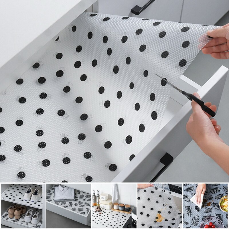 2M Reusable Drawer Mat, Contact Paper, Cabinet Drawer, Moisture Proof, Waterproof, Anti-dust, Non-slip Kitchen Table