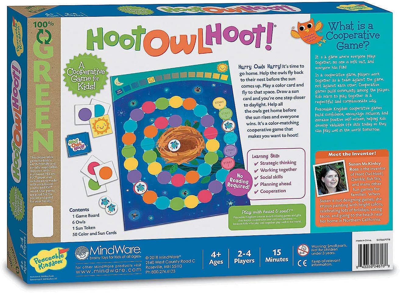 Board Game Hoot Uil Hoot Kaarten Game-Coöperatieve Bijpassende Spel Voor Kinderen