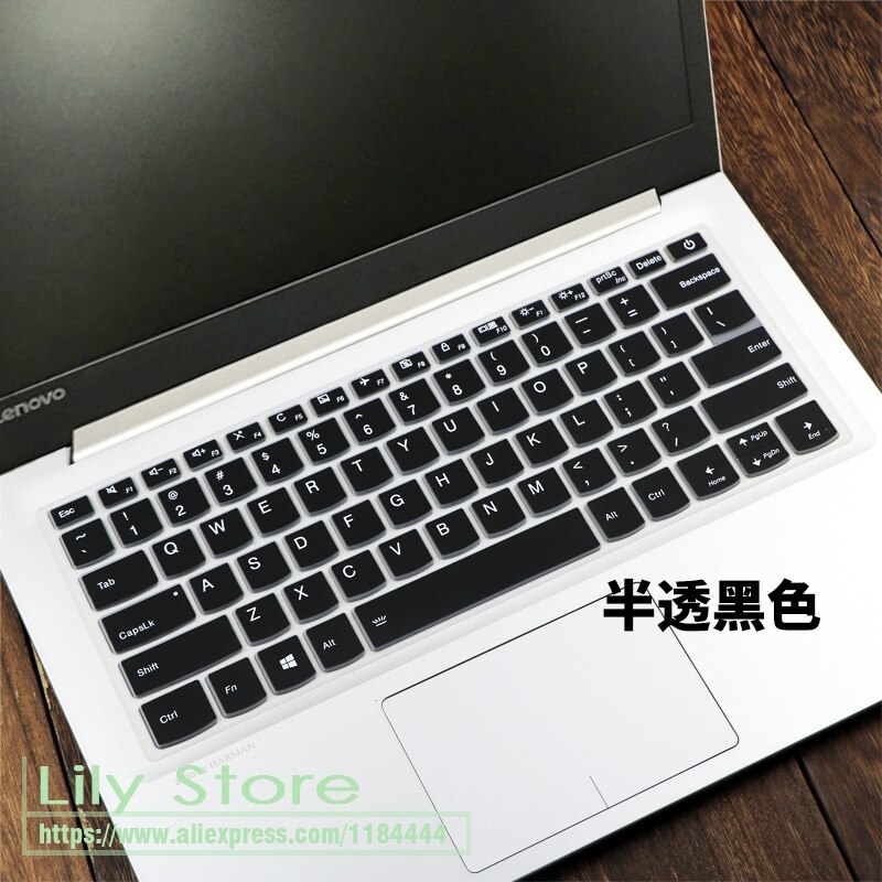 laptop Keyboard Cover Skin for Lenovo Ideapad 340s-14iwl 340s C340-14iwl C340 c340-14api c340-14iml S340-14iwl 14api 14 inch: black