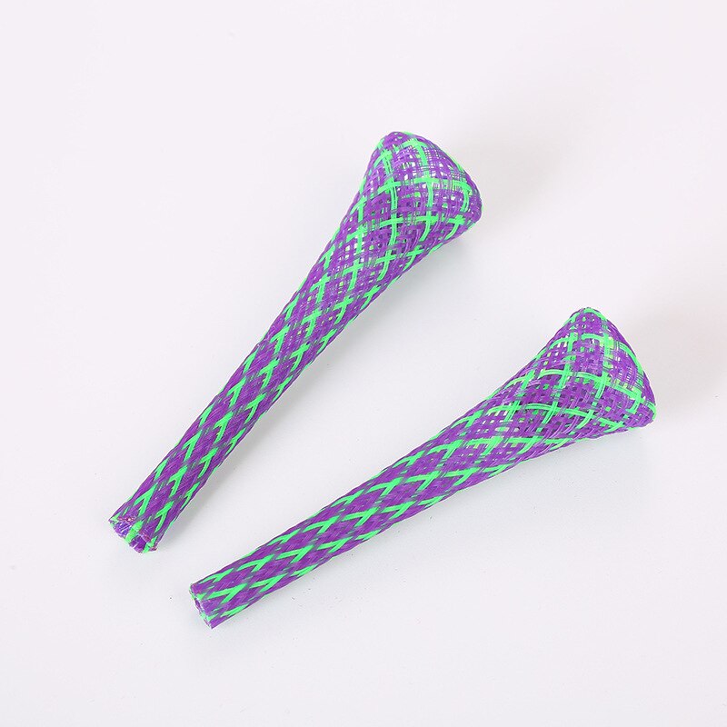 Random Color Plastic Cat Toys Elastic Cat Interactive Toy Funny Pet Toys Rtificial Colorful Cat Teaser Toy Molar Toys