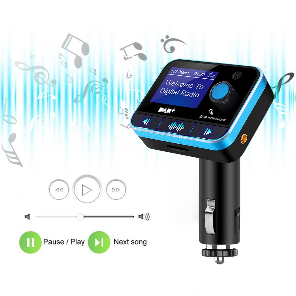 DAB Digital Radio Adapter Stereo FM Transmitter Practical Car Bluetooth Wireless Auto MP3 Player USB Charger Modulator