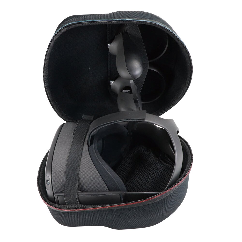 Estuche De Viaje Dustpfoof caja de almacenamiento de cremallera EVA VR cubierta de auriculares para juegos controladores carcasa dura protectora de para Oculus Quest