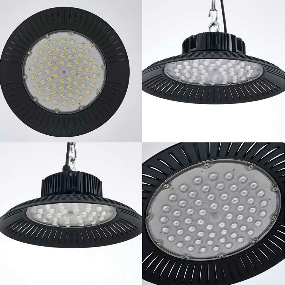 Lightingview 200W UFO LED High Bay Light Factory Warehouse Industrial Lighting Commercial Bay Lighting for Garage Factory Works