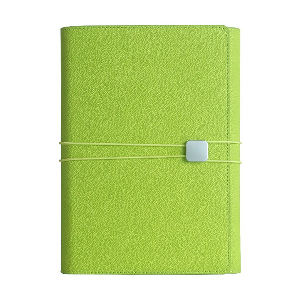 A5 90 Pages Agenda Phone Pocket Office Planner With Card Slot PU Leather Organizer Coil Binding Three-fold Calendar Notebook
