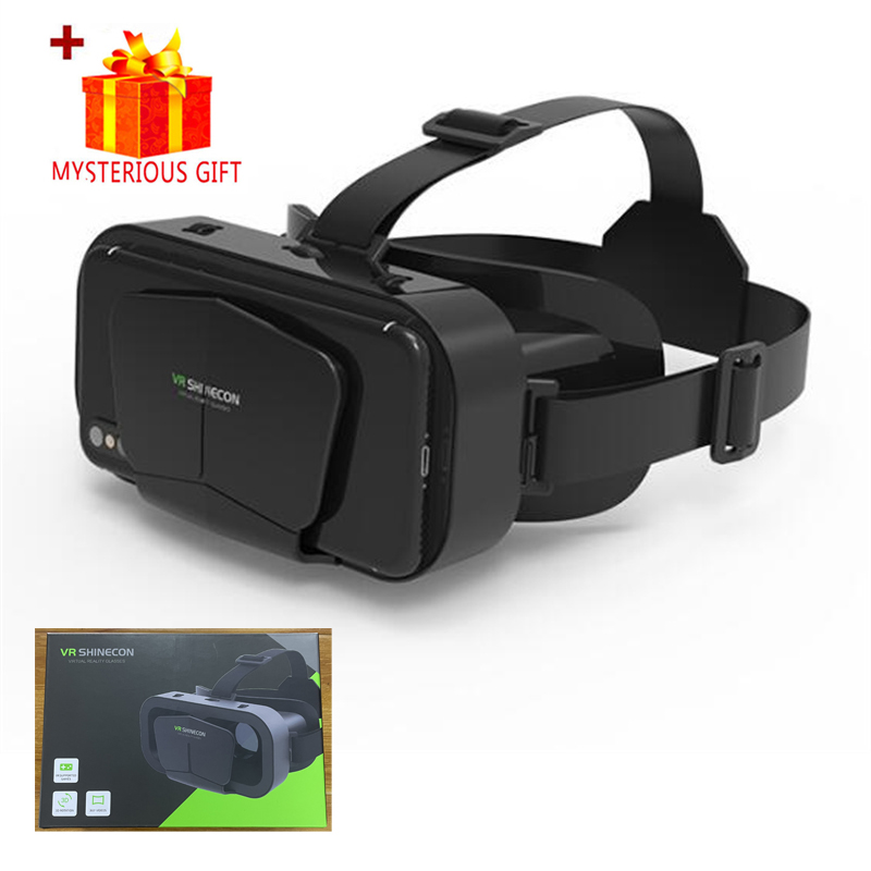 Shinecon VR gafas 3D auriculares dispositivo de Realidad Virtual casco gafas lentes teléfono inteligente móvil teléfono inteligente Realidade Viar VR: orange