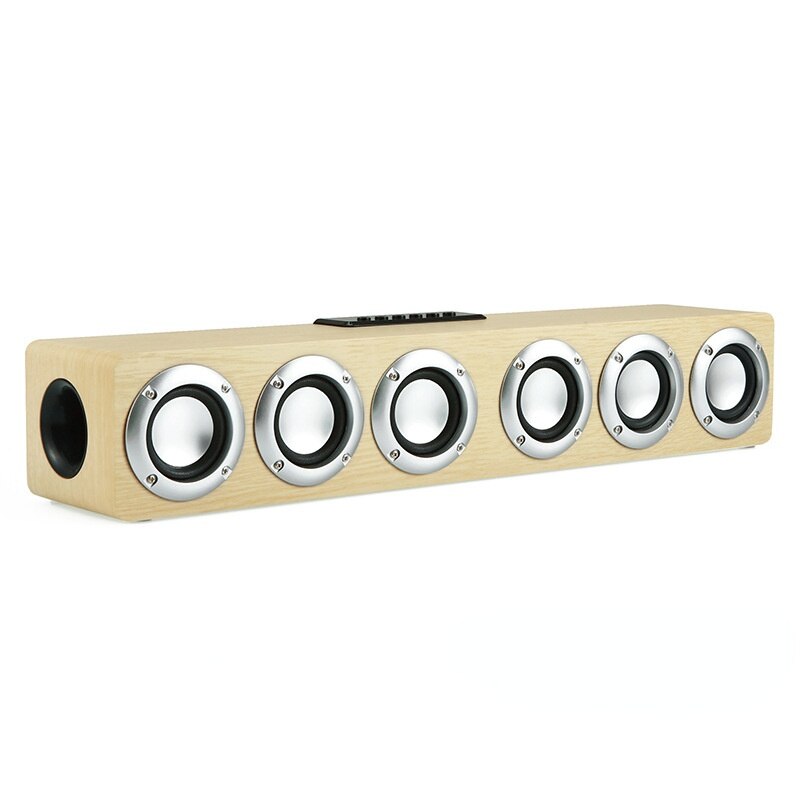 Houten Draadloze Bluetooth Speaker Computer Speakers Soundbar Voor Tv Pc Laptop Home Theater Surround Audio Hifi Stereo Subwoofer