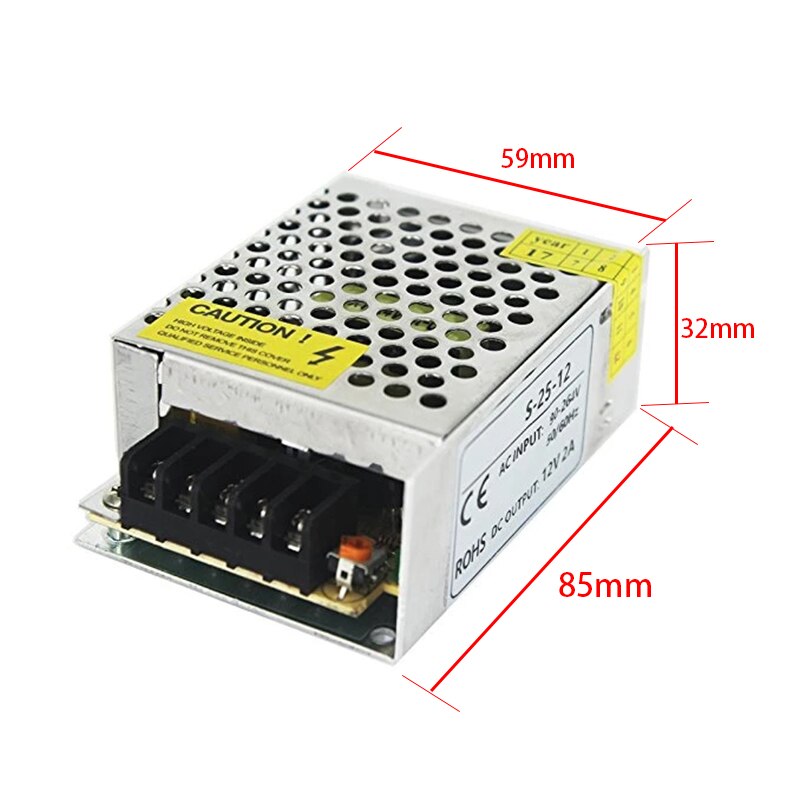 Swiching DC 12V 2A 12 V Volt Transformers LED Adapter Power Supply For XHP70 LED