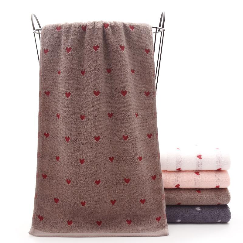 Heart-Shaped Bath Towels For Adult Cotton Soft Towels Home Child Towel Face Towel Couple Bath Toallas Towels Bathroom Toalla: 5