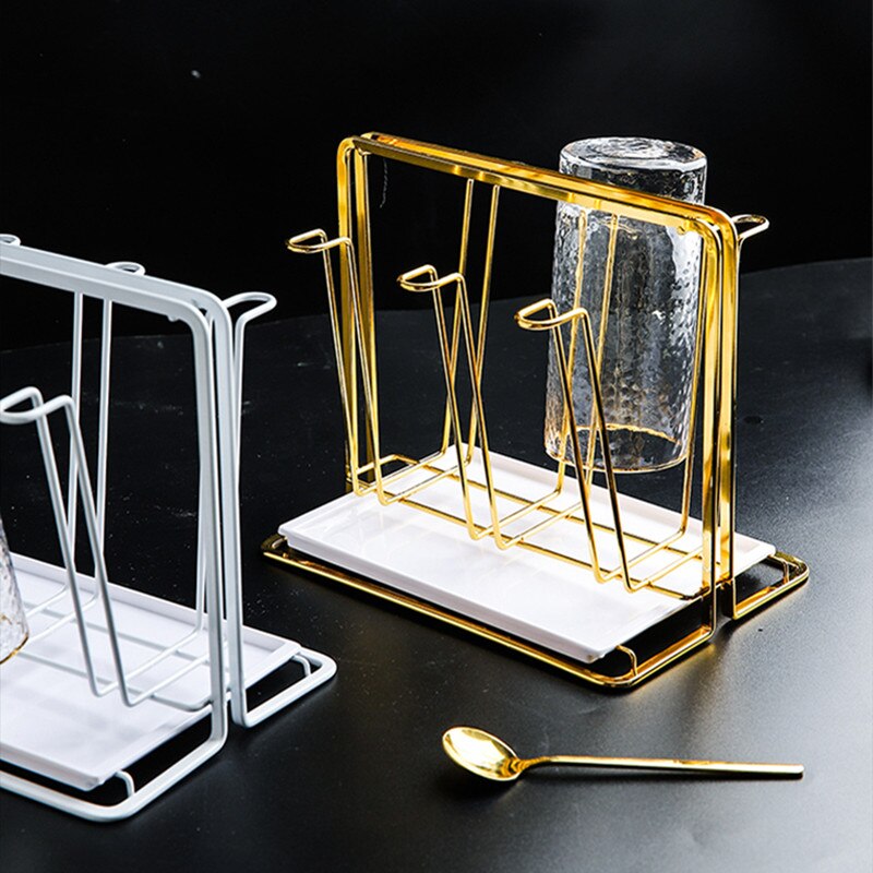 Vatten dränering kopphållare hushåll vatten kopp rack vardagsrum kök arrangör och förvaringsglas torkställ