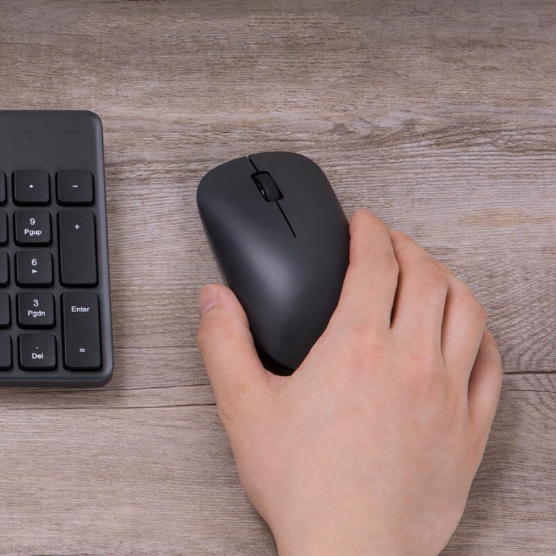 Xiaomi mouse lite ergonômico sem fio, mouse usb receptor usb para computador 2.4ghz 1000dpi pc lap, pc