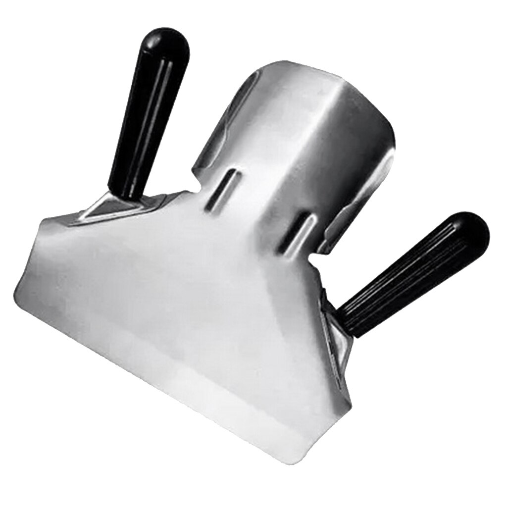 Stainless Steel Chip Scoop Food French Fries Popcorn Shovel Fry Scoop Bagger Single / Double Handle