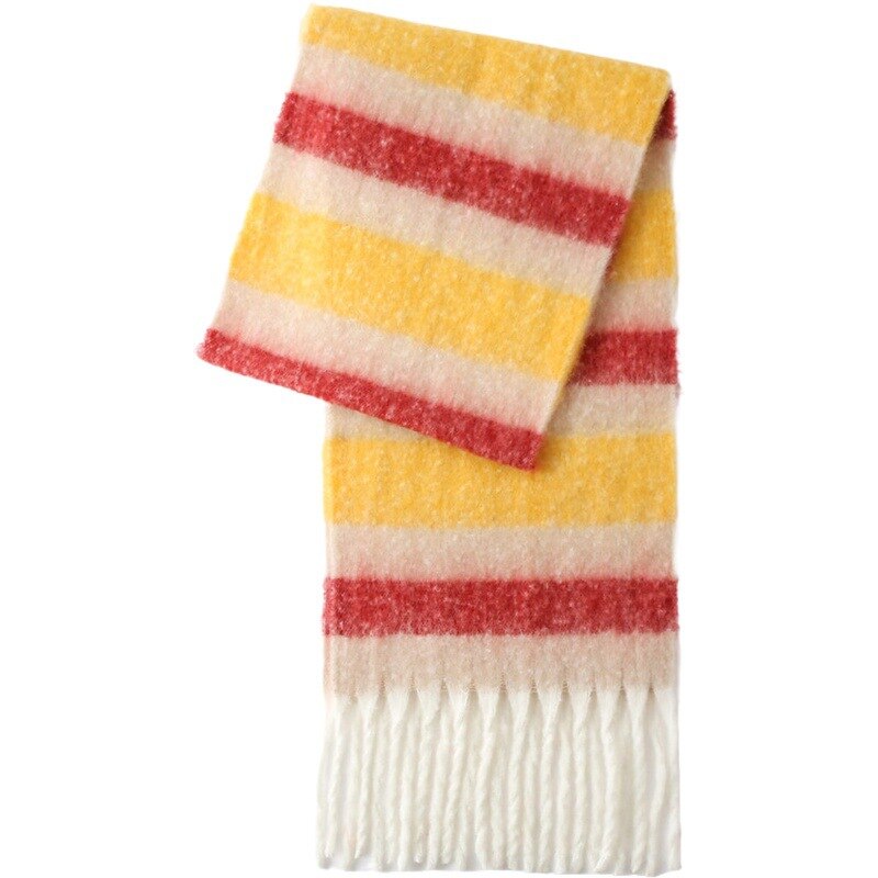 Winter vrijetijdsverdikking imitatie kasjmier dames wol gebreide geruite sjaal trend warme dames sjaal: Stijl 7