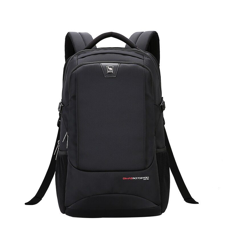 Oifoi mochila executiva grande com 15.6 espaços, bolsa de laptop masculina fashion para viagem a prova d&#39;água para adolescentes e mulheres, bolsa escolar feminina: Preto