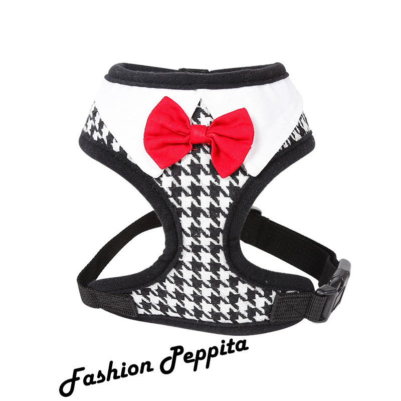 Peppita puppy vest harnas zacht mesh honden wandelharnas feest & bruiloft formeel smoking kostuum: Wit / M