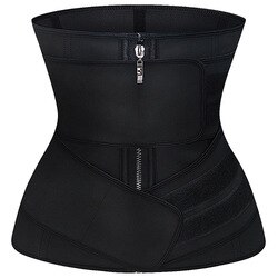 9 Steel Boned Latex Waist Trainer Slimming For Weight Loss Women Two Strap Corset: M