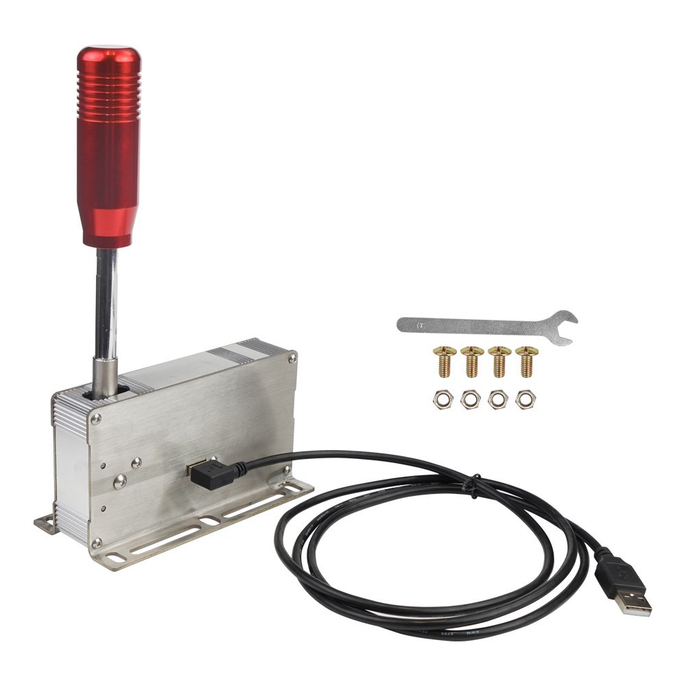 PC USB Sequential Shifter Gear Shifter For Logitech G25 G27 G29 G920 G923 Thrustmaster T300RS/GT T500 For ETS2 Sim Racing Games: Red