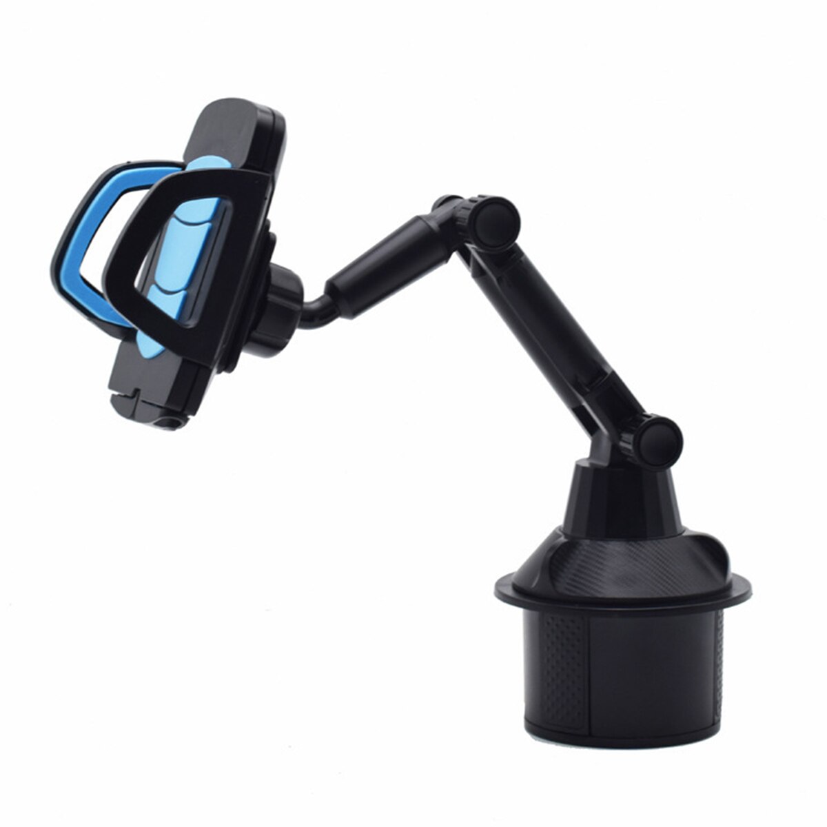 Universal 360° Rotations Adjustable Car Mount Holder Support Bracket for Cell Phone Smart phone Gooseneck Cup Holder Cradle: Blue