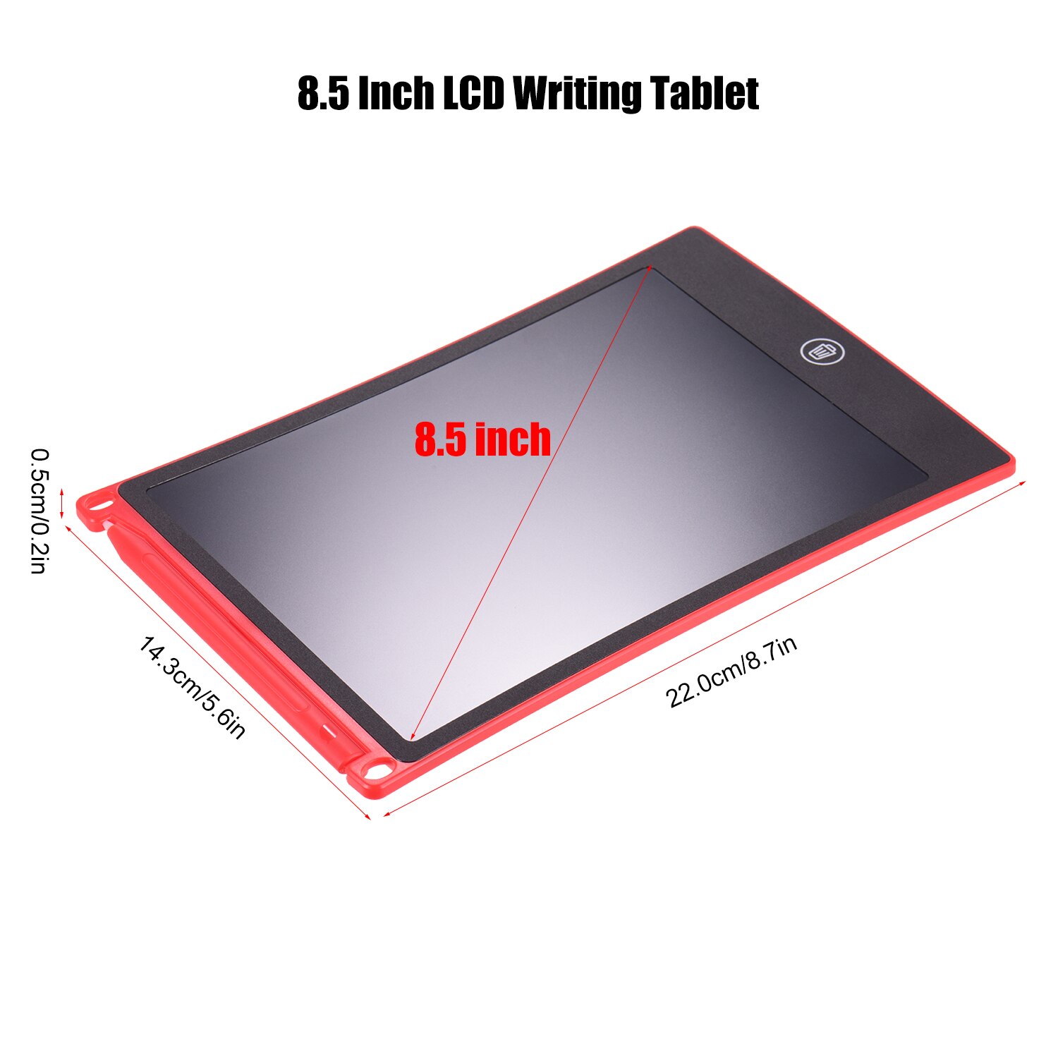 8.5 Inch LCD Writing Pad Drawing Board Tablet Portable Reusable Electronic Handwriting Pad with Stylus Pen Erase Button Lock