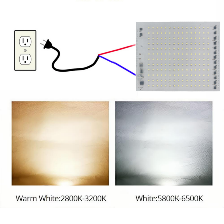 LED Lampe Chip SMD2835 Licht Perlen AC 220V 10W 20W 30W 50W 100W 150W 200W DIY Für draussen Flutlicht kalt Weiß warm Weiß