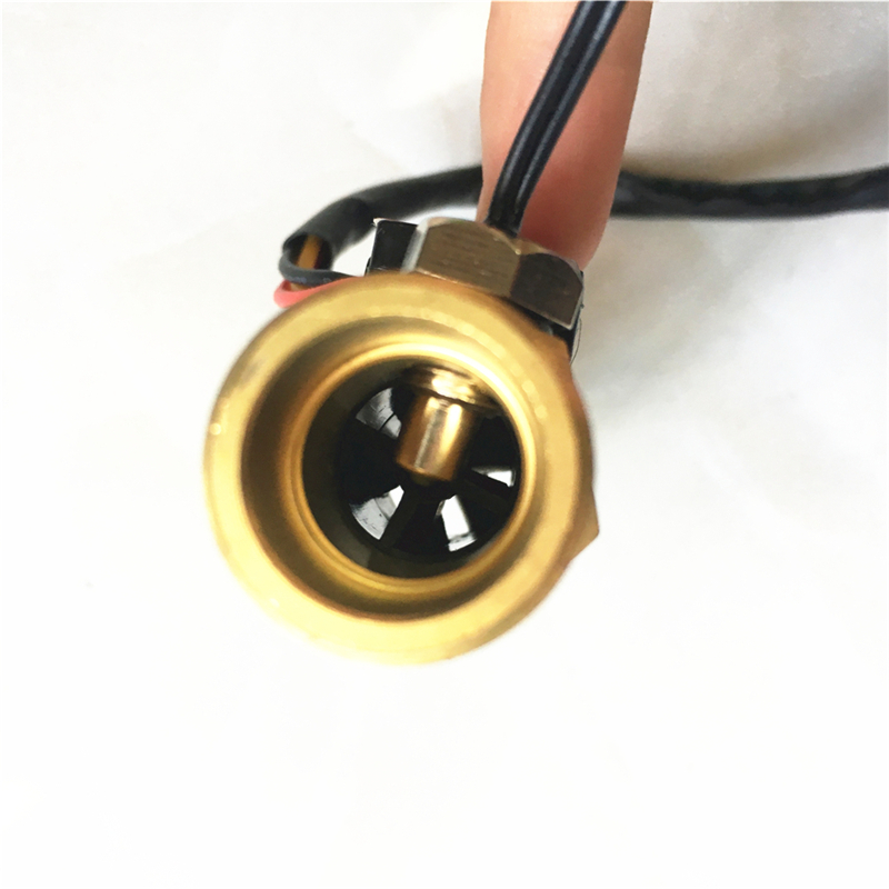 G1/2&quot;Brass Hall flow rate meter NTC temperature measurement YF-B7 water flow sensor meter