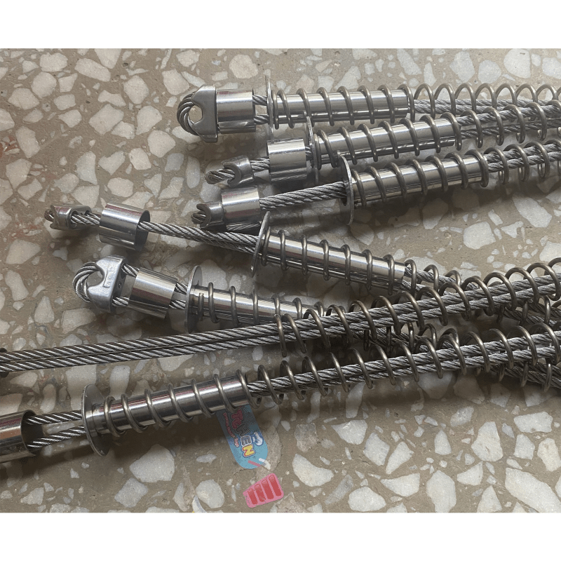 1 peça mola dupla mais forte para armadilha de javali raposa mouse armadilha substituição com porcas diâmetro 4mm