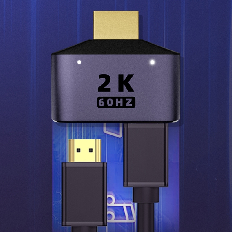 1 x 2 HDMI-compatible Splitter Converter 1 In 2 Out Splitter Amplifier HDCP 2K/1080P Dual Display for HDTV DVD