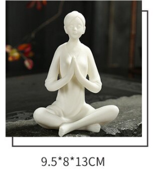 Adornos de té para mascotas de Yoga Kungfu, arcilla púrpura, arena, té para mascotas, accesorios de cerámica hechos a mano para el té, decoración del hogar, artesanías, herramientas para el té: Verde militar