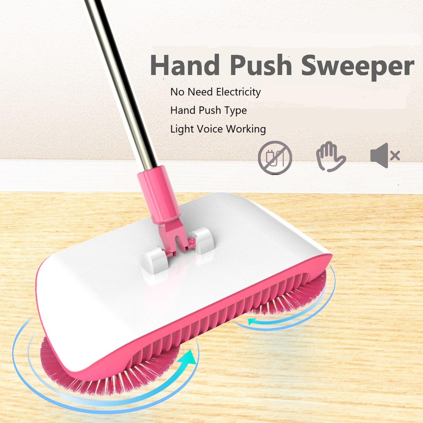 Veegmachine Push Type Hand Push Magic Mop Bezem Stoffer Huishoudelijke Schoonmaakmiddelen Gereedschappen Cleaner Zonder Elektriciteit Milieu