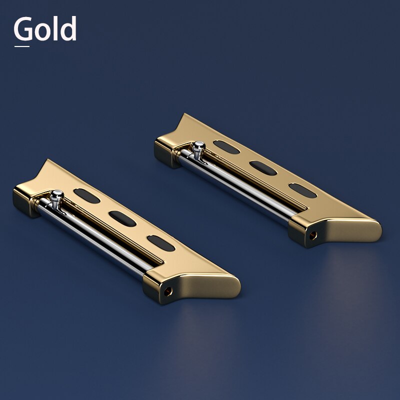 Connector Adapter for Apple Watch Band Series 7/SE/6/5/4/3/2 Quick release Connectors for Iwatch 42/38/45/41mm Stainless Steel