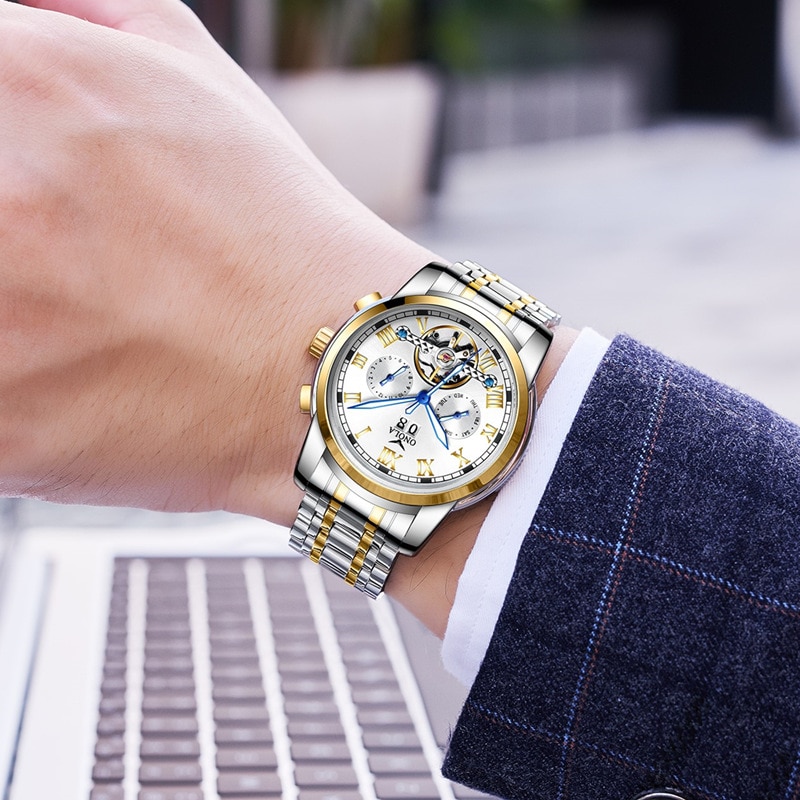 Men Mechanical Watch Manual Winding Retro Waterproof Mens Watch Religio Masculino Watche for Men main image 0