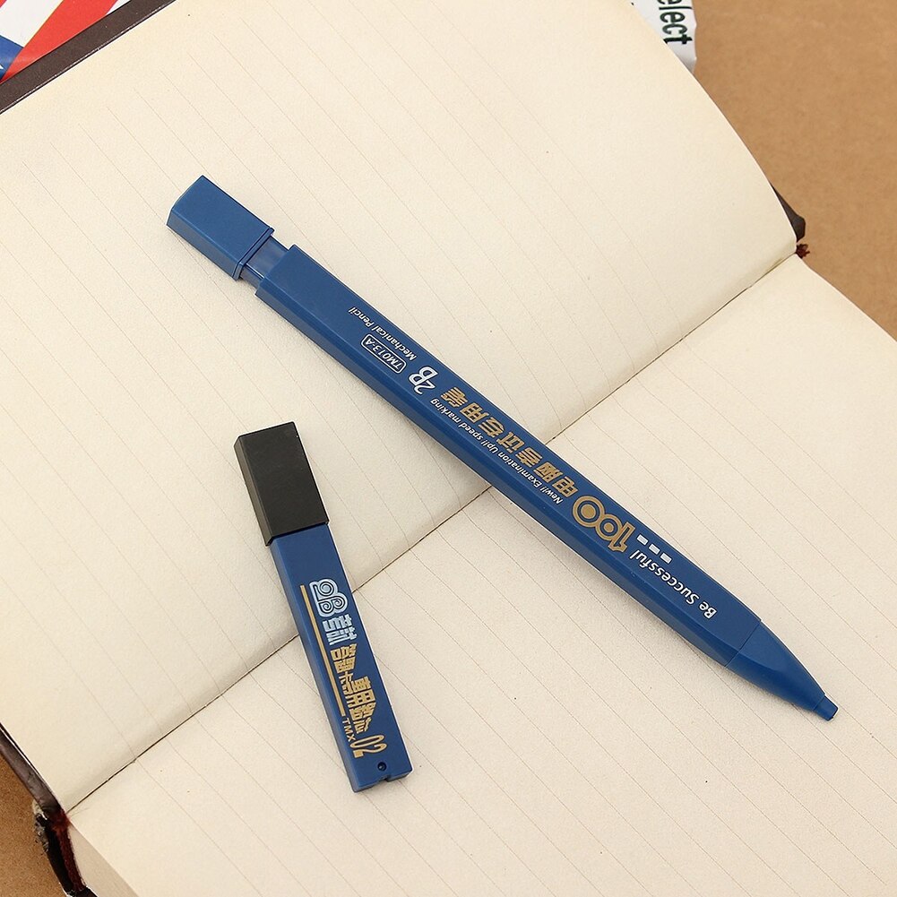 Student 2B Holder Exam Mechanical Pencil Drawing Painting with 6Pcs Set Office Supplies Easily Identify