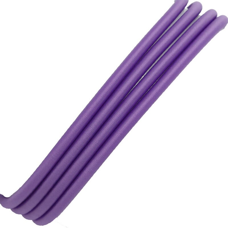 Product Zijde Sieraden Koord met Holle Rubber voor Sieraden Maken DIY Craft Accessoires Nceklace Armband Bevindingen 45 cm/lot: Purple