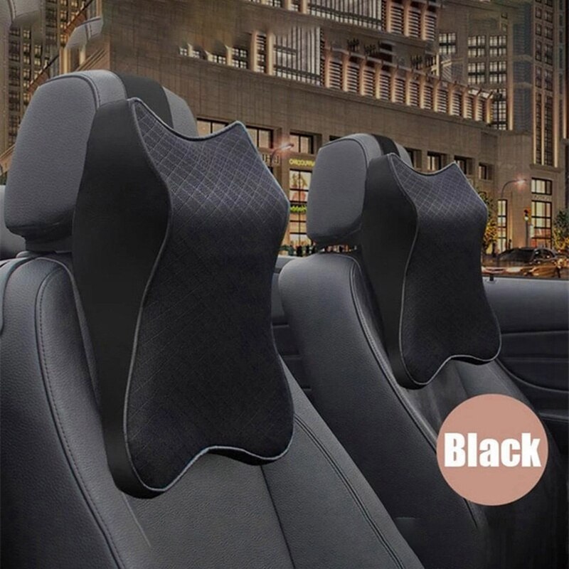 Verstelbare Auto Nekkussen 3D Memory Foam Hoofd Rest Auto Hoofdsteun Kussen Reizen Nekkussen Ondersteuning Holder Seat Kussen