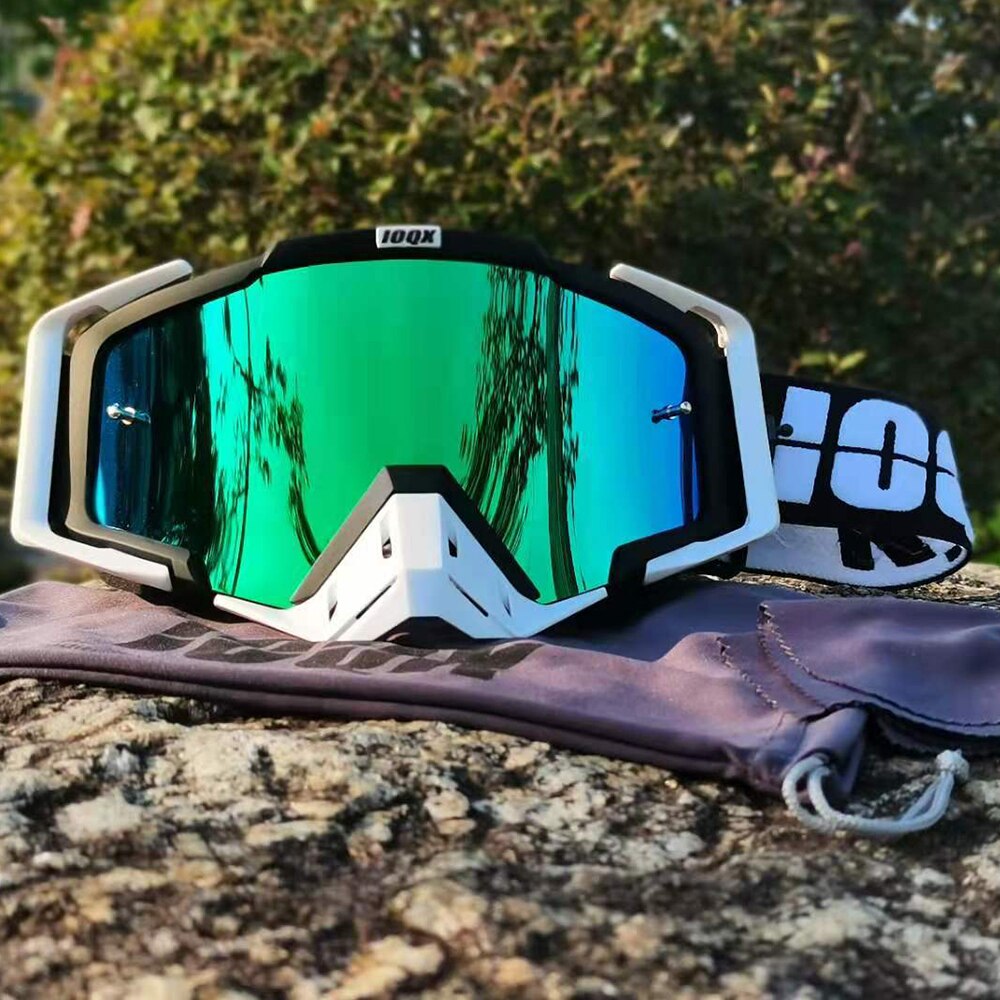 IOQX-Gafas de Motocross para descenso, protección UV contra la suciedad, a prueba de polvo y viento, MX, ATV, Gafa de esquí todoterreno