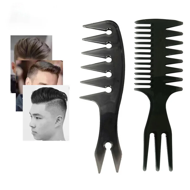 Peine de peluquería para hombres cepillo de pelo de diente ancho peines de peinado herramientas de peinado de barbería