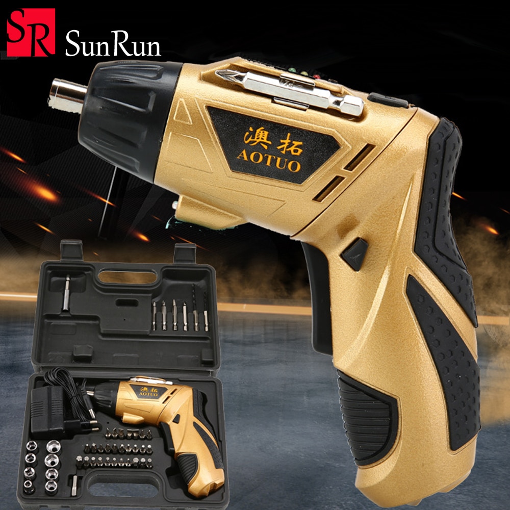 4.8V 45 Piece/set electric screwdriver drilling tighten the screws multi-function power tool