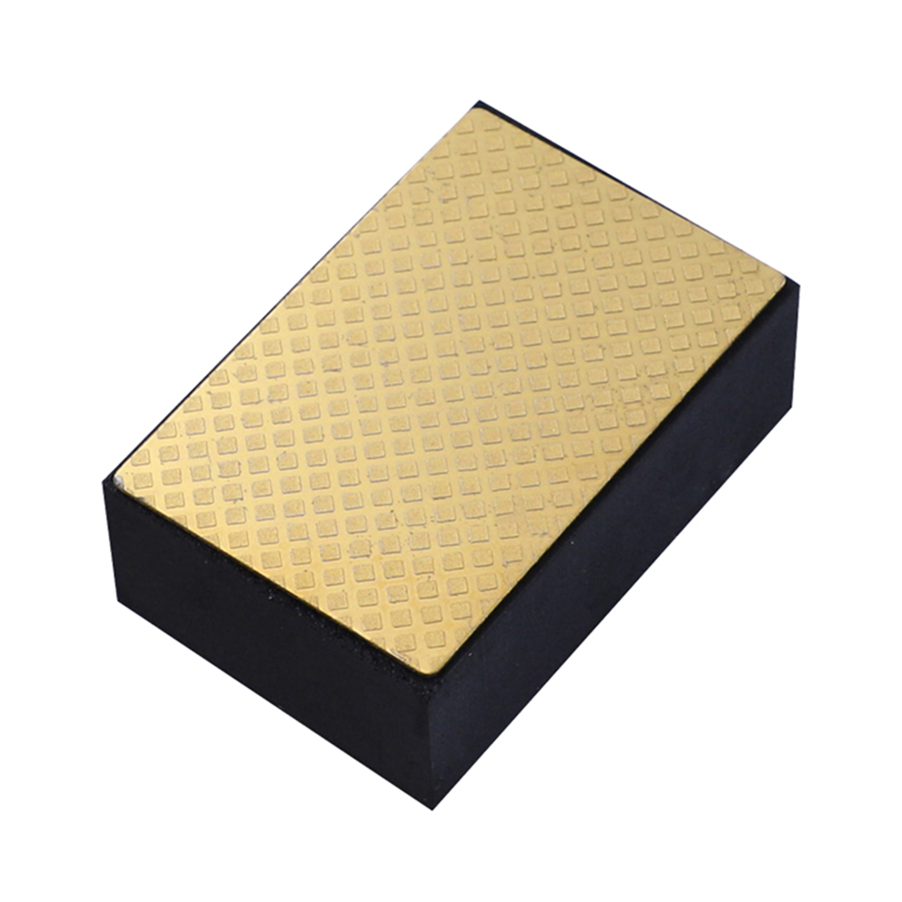 Diamond Hand Polishing Pads Tile Glass Grinding Block Pad Stone for Stone Polishing Tile Trimming Marble Abrasive Sanding Disc: Gold 400grit