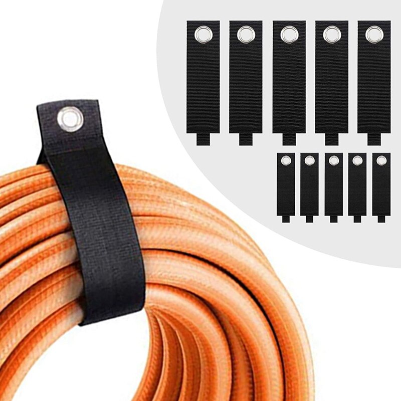 Sangles de rangement robustes, organisateurs d'outils, sangles de fixation en Nylon pour crochet de sous-sol de maison, enveloppe de corde, 16 pièces