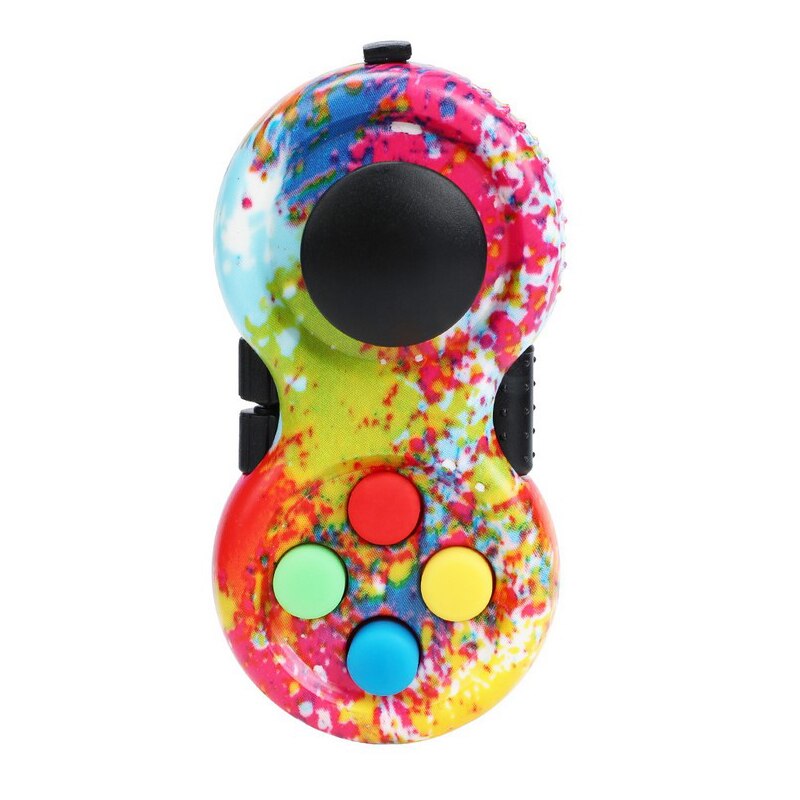 Zappeln Spielzeug Regenbogen Griff Zappeln Spielzeug Classic Controller Game Pad Zappeln Fokus Spielzeug ADHS Angst und Stress Relief