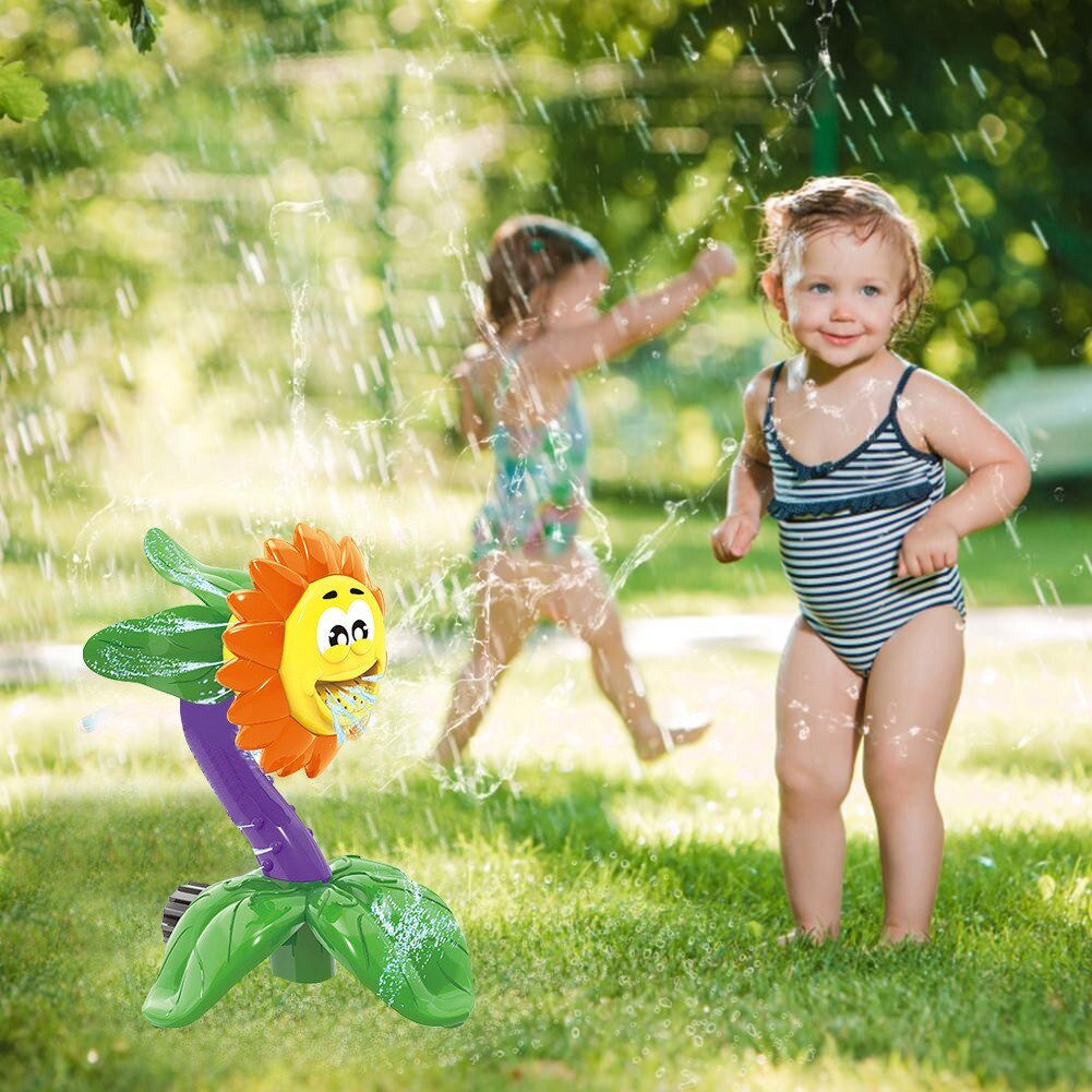 Zonnebloem Splash Lieveheersbeestjes Insect-Vormige Tuin Water Sprinkler Gazon Sprinkler Voor Kids Summer Garden Outdoor Waternevel Speelgoed