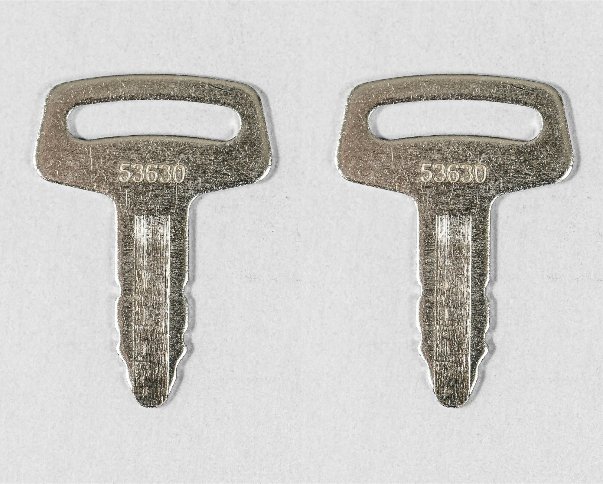 2pc Ignition Key RC101-53630 For Kubota Excavator Construction Equipment