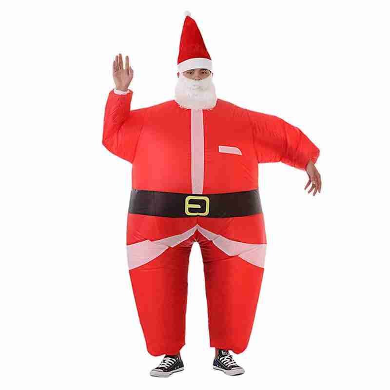 Kerstman Opblaasbare Pak Voor De Grote Markt Grappige Cartoon Opblaasbare Kleding Stadium Pop Rekwisieten Prestaties Kleding P7W2: Default Title
