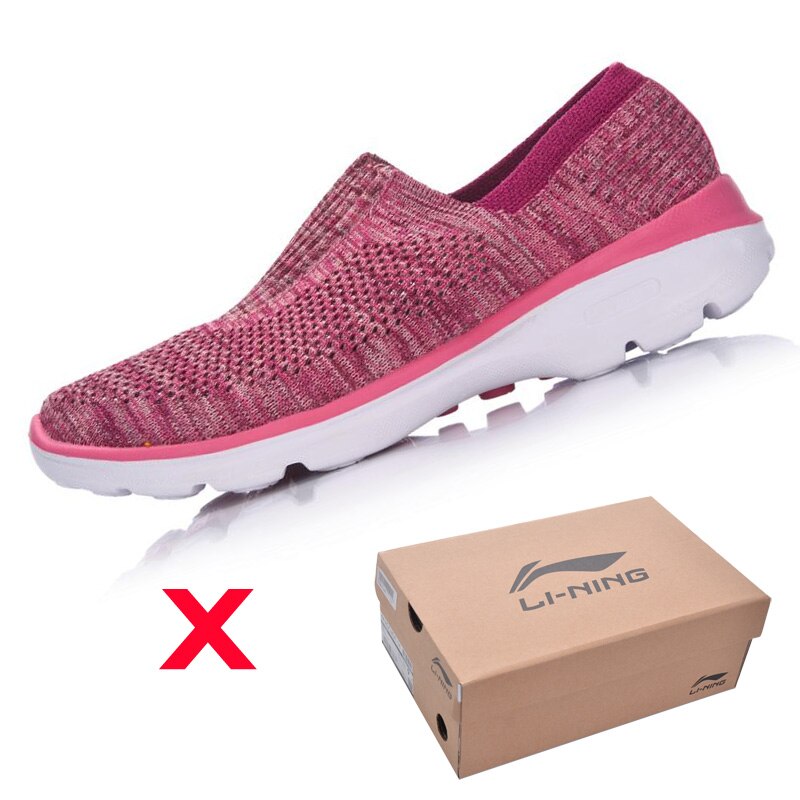 Li-Ning Women's Easy Walker Lifestyle Shoes Textile Breathable Sneakers Light Fitness LiNing li ning Sport Shoes AGCM112 YXB048: no box AGCM112-2H / 7.5