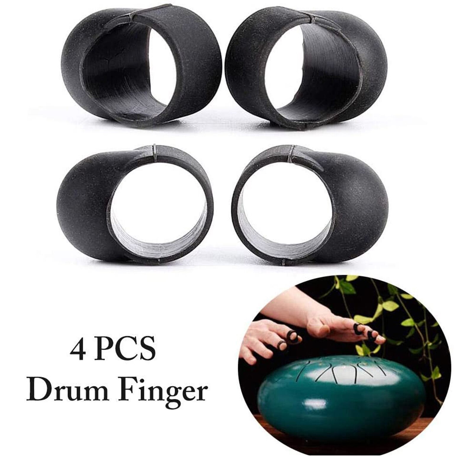 4 Pcs Finger Sleeve Set for Steel Tongue Drum Percussion Drums Accessories