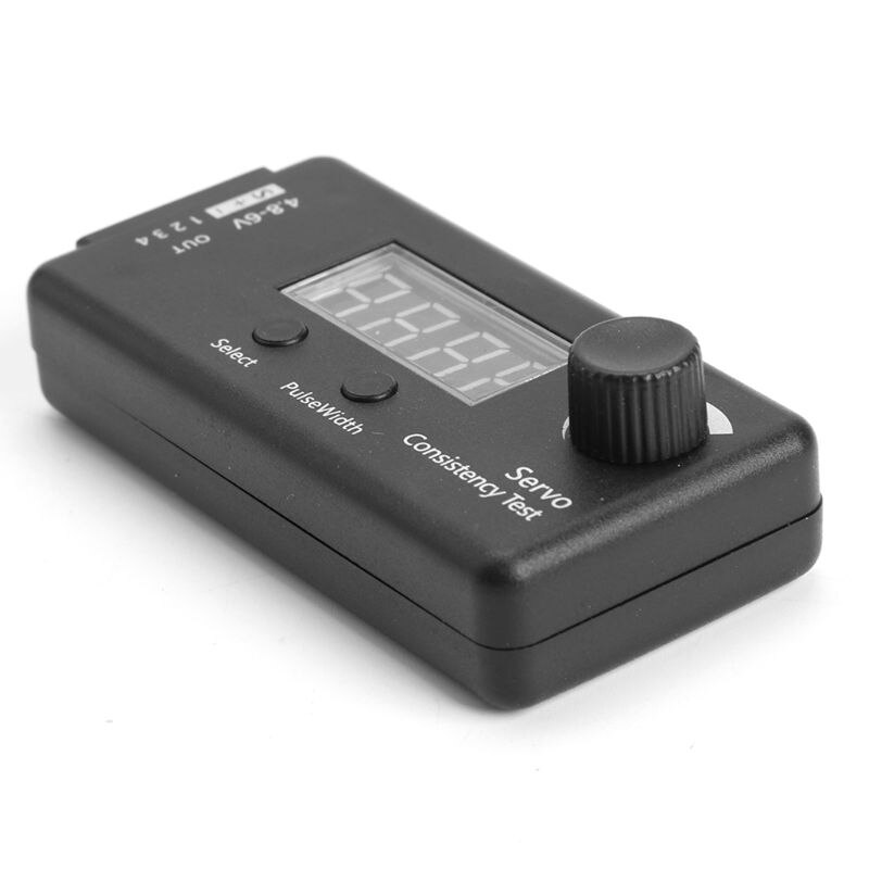 Dc 4.8-6v 3 mode mini digital servo / esc konsistens tester styring gear måling for rc helikopter fly bil værktøj
