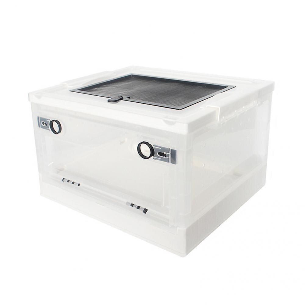 Tanque de cría de mascotas, Terrario de plástico Universal de fácil limpieza, terrario plegable moderno para reptiles, erizo, caja de alimentación